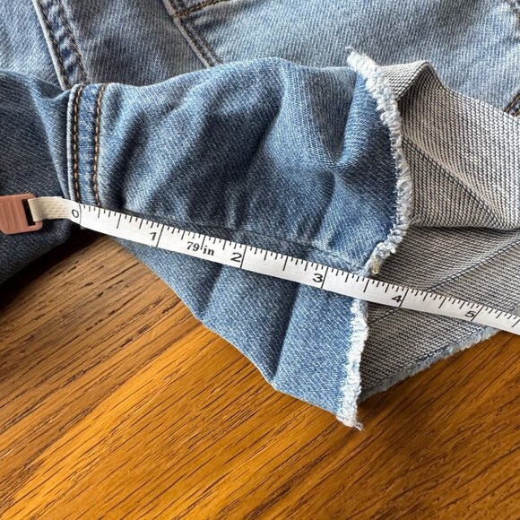 CREWCUTS Rainbow Denim Shorts Girls 8 NEW Jean Short Embroidered Pockets NWT - Picture 6 of 9